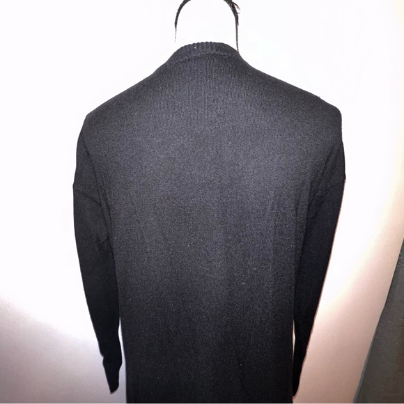 GAP Women's Wool Blend Buttondown Long Black Cardigan Sweater Size X Small - Picture 4 of 9